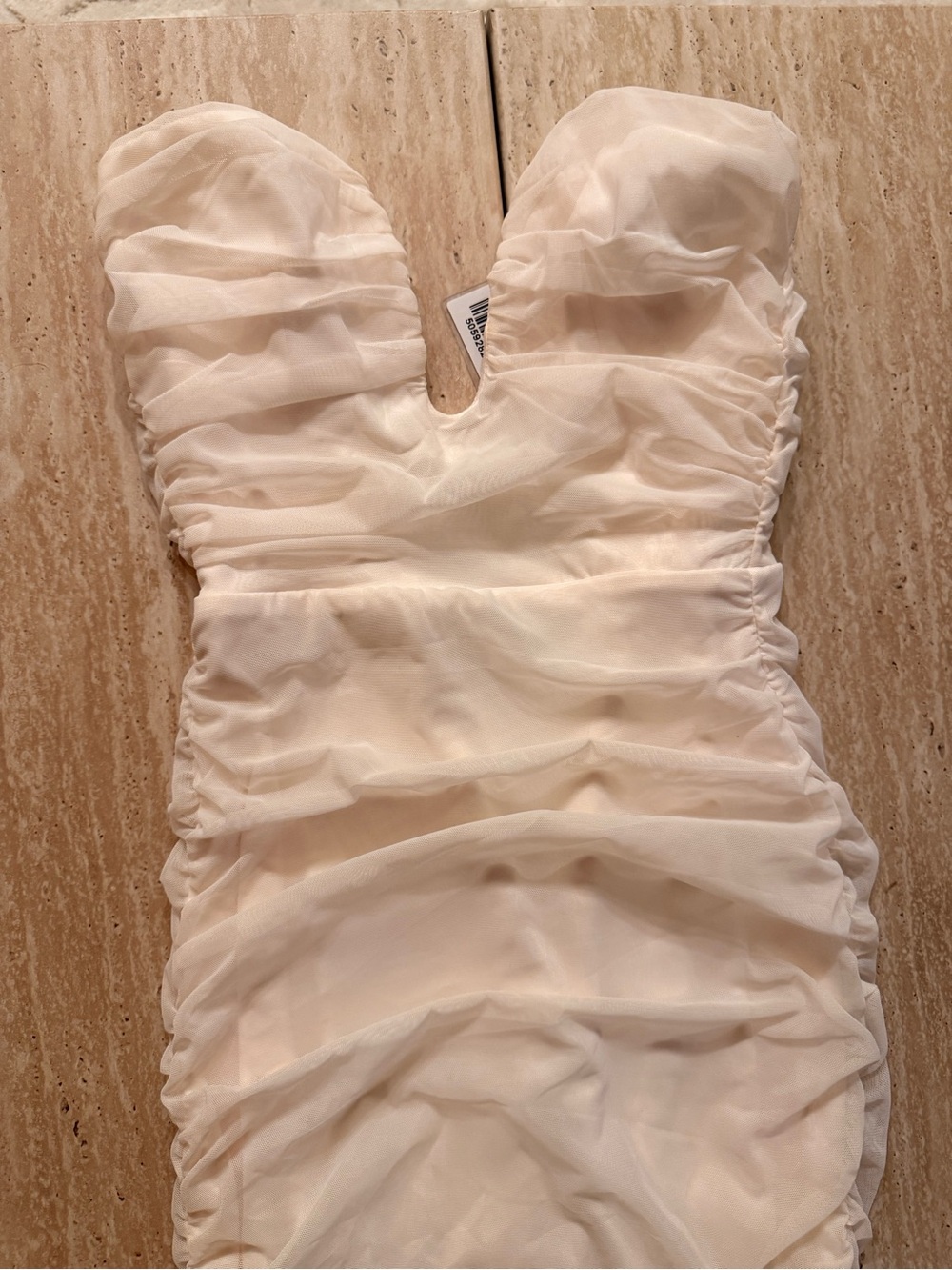Oh Polly White Strapless Sweetheart Midi Dress - Picture 6 of 7